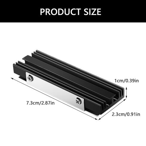 2280 Hard Drive Heatsink Thermal Conductivity Metal Cooling Fan Heatsink 2280 NVME CPU Cooling Radiator Replacement Metal Hard Drive Heatsink for NVMe in Saudi Arabia
