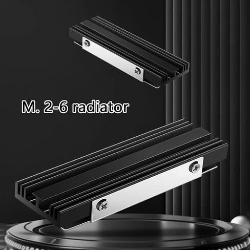 2280 Hard Drive Heatsink Thermal Conductivity Metal Cooling Fan Heatsink 2280 NVME CPU Cooling Radiator Replacement Metal Hard Drive Heatsink for NVMe in Saudi Arabia