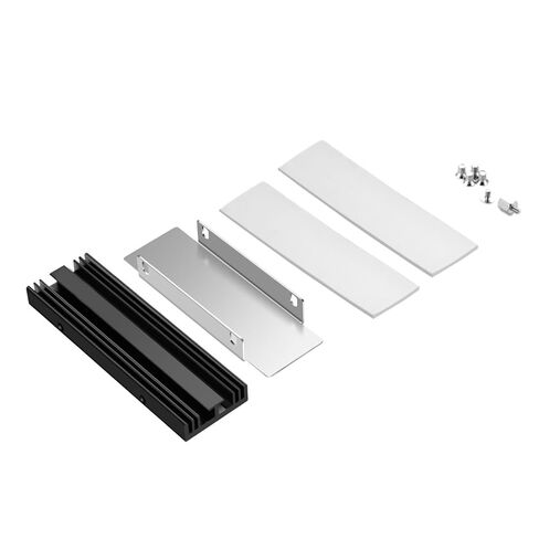 2280 Hard Drive Heatsink Thermal Conductivity Metal Cooling Fan Heatsink 2280 NVME CPU Cooling Radiator Replacement Metal Hard Drive Heatsink for NVMe in Saudi Arabia