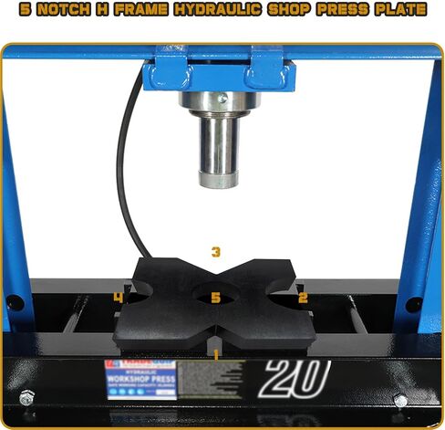 2 حزمة لوحة الضغط الهيدروليكي H الإطار أربور الصحافة لوحة 20Ton الثقيلة متجر الصحافة السرير لوحات 5 الشق إعادة تحميل الصحافة الملحقات 1 "X 7" X 7 "مجموعة in Kuwait