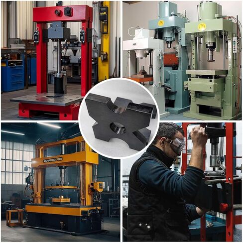 2 حزمة لوحة الضغط الهيدروليكي H الإطار أربور الصحافة لوحة 20Ton الثقيلة متجر الصحافة السرير لوحات 5 الشق إعادة تحميل الصحافة الملحقات 1 "X 7" X 7 "مجموعة in Kuwait