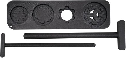 Universal Tool for Rugged Suppressors (Works with Oculus, Obsidian 9/45, Razor, Alaskan360) Carbon Fiber Infused, Heavy-Duty Maintenance Tool/Wrench, Made in USA (With Baffle Alignment Tools) in Kuwait