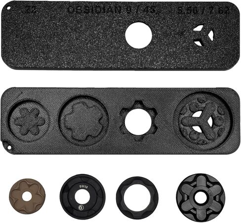 Universal Tool for Rugged Suppressors (Works with Oculus, Obsidian 9/45, Razor, Alaskan360) Carbon Fiber Infused, Heavy-Duty Maintenance Tool/Wrench, Made in USA (With Baffle Alignment Tools) in Saudi Arabia