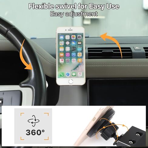 Magnetic Cell Phone Mount Holder Compatible with Land Rover Defender 90 110 130 2020-2025 Center Console Dashboard Phone Holder Bracket Holder for Most Smartphones (Standard) in Saudi Arabia