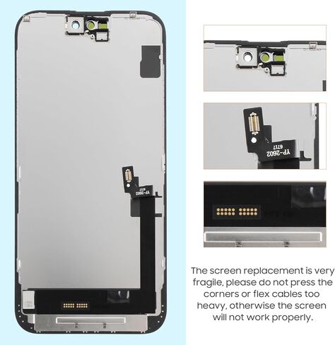 TFT for iPhone 16 Plus Screen Replacement - for iPhone16 Plus 5G LCD Display Touch Screen Digitizer Assembly with Repair Tools A3290, A3082, A3289, A3291 (Black) in Kuwait