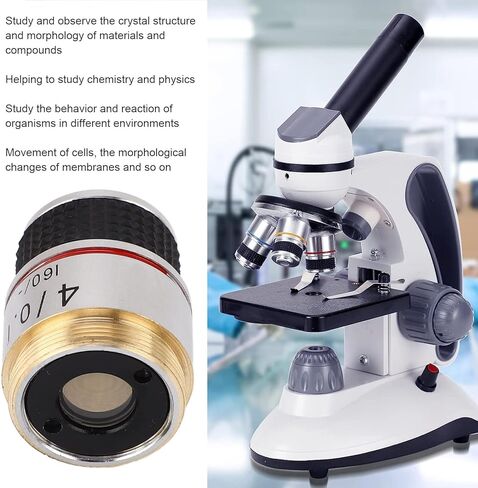 4X Microscope Objective Lens Standard RMS Thread 4X 185 Biological Microscope Achromatic Objectives Lens for Manufacturing Industry in Saudi Arabia