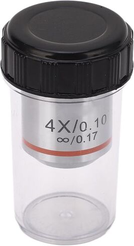 4X Objective Lens Microscope Accessory Replacement Part RMS Thread Parallel Optical Beam Clear Imaging in Saudi Arabia