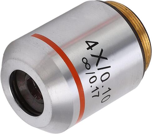 4X Objective Lens Microscope Accessory Replacement Part RMS Thread Parallel Optical Beam Clear Imaging in Saudi Arabia