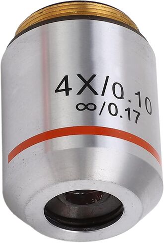 4X Objective Lens Microscope Accessory Replacement Part RMS Thread Parallel Optical Beam Clear Imaging in Saudi Arabia