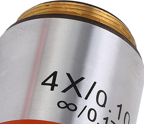 4X Objective Lens Microscope Accessory Replacement Part RMS Thread Parallel Optical Beam Clear Imaging in Saudi Arabia