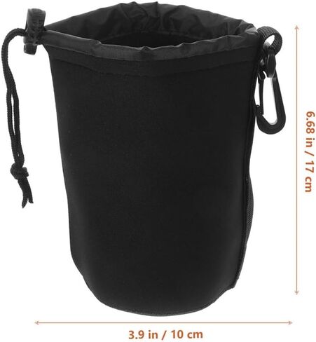 TEHAUX 3pcs Waterproof Dslr Camera Lens Storage Bag Large Size Neoprene Lens Pouch Set with Drawstring for Travel and Outdoor Photography in Saudi Arabia
