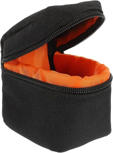 Camera Lens Storage Bag Padded Protective Zipper Pouch for Travel Dslr and Mirrorless Cameras Shockproof Lens Case Organizer in Saudi Arabia