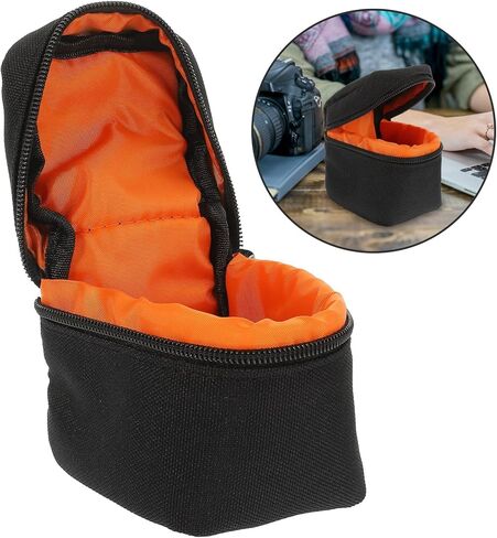 Camera Lens Storage Bag Padded Protective Zipper Pouch for Travel Dslr and Mirrorless Cameras Shockproof Lens Case Organizer in Saudi Arabia