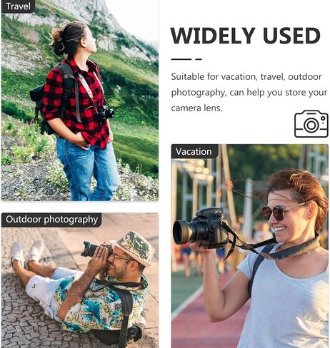 حقيبة عدسات الكاميرا المبطنة من TEHAUX، حقيبة عدسة محمولة مضادة للصدمات لكاميرات Dslr بدون مرآة، منظم حمل واقٍ للسفر in Saudi Arabia
