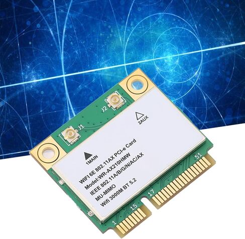 Yosoo Health Gear WiFi 6E Wireless Net Card,Triple Band Gigabit Mini PCIE Adapter with 5.2 for Laptop PC in Saudi Arabia