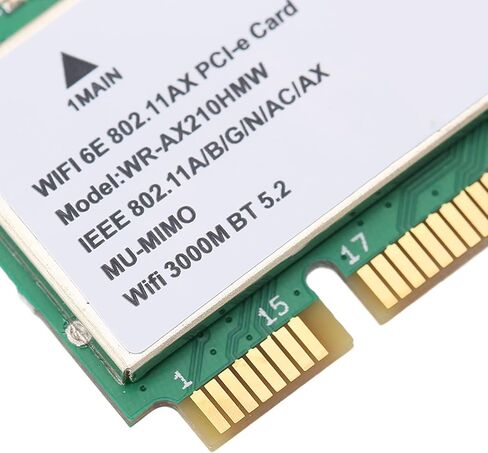 Yosoo Health Gear WiFi 6E Wireless Net Card,Triple Band Gigabit Mini PCIE Adapter with 5.2 for Laptop PC in Saudi Arabia