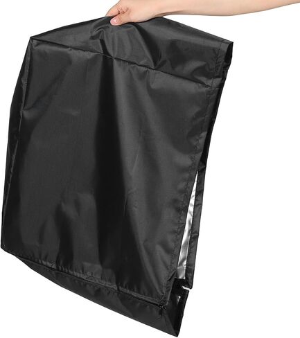 Kisangel Universal Desktop Computer CPU Dust Cover 420D Black Mid-Tower Protector Case Anti-Dust Moisture Resistant for Home Office PC Tower in Saudi Arabia