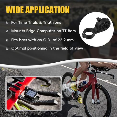 Time TrialTri Bar Mount 22.2mm, Bicycle Computer GPS Handlebar Mount for Garmin Edge Bike GPS, Part Number 010-11807-01 in Saudi Arabia