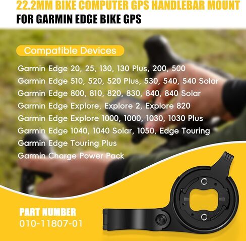 Time TrialTri Bar Mount 22.2mm, Bicycle Computer GPS Handlebar Mount for Garmin Edge Bike GPS, Part Number 010-11807-01 in Saudi Arabia