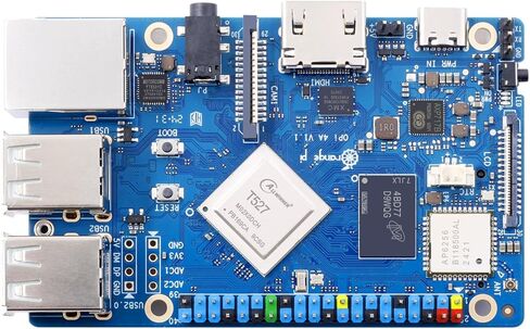 Orange Pi 4A 4GB LPDDR4/4X Allwinner T527 8 Core Single Board Computer, RISC-V Co-Processor 2 Tops NPU 1.8GHz Frequency Wi-Fi 5.0+BT 5.0,BLE Run Ubuntu, Debian, Android13 in Saudi Arabia