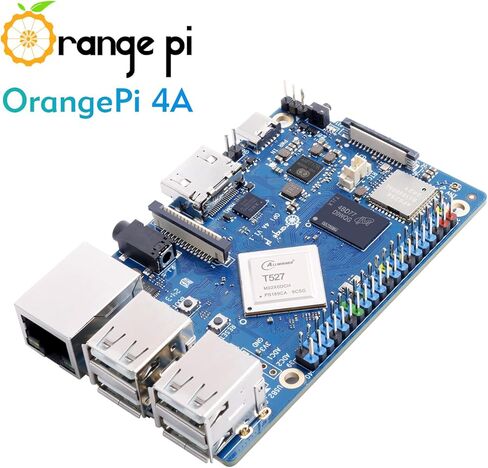 Orange Pi 4A 4GB LPDDR4/4X Allwinner T527 8 Core Single Board Computer, RISC-V Co-Processor 2 Tops NPU 1.8GHz Frequency Wi-Fi 5.0+BT 5.0,BLE Run Ubuntu, Debian, Android13 in Saudi Arabia