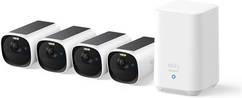 eufy Security eufyCam E40 Add-On Camera, Outdoor Wireless Solar Security Camera, 2K with Integrated Solar Panel, MaxColor Night Vision, Face Recognition AI, Expandable Local Storage, No Monthly Fee in Saudi Arabia