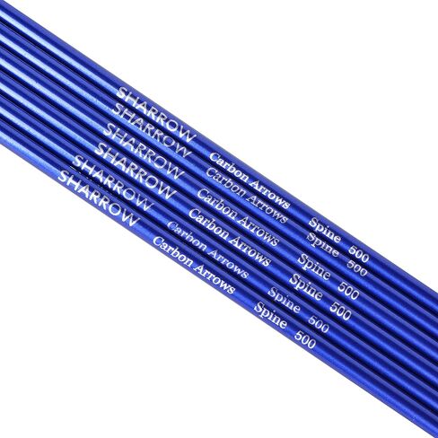 31 "سهام كربون الرماية الصيد السهام 500 العمود الفقري مع الريش Fletched الهدف ممارسة السهام لمجمع الرماية و منحني و القوس الطويل 6/12 قطعة in Kuwait