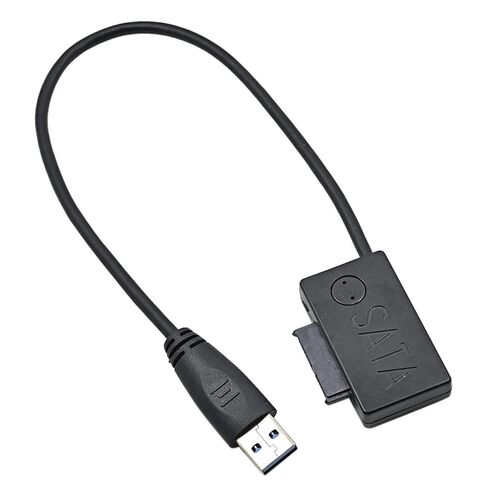 كابل USB 3.0 إلى 6+7 13Pin 5Gbps USB نحيف SATA Slimline مع مؤشر LED لأجهزة الكمبيوتر المحمول ODD Optical Bay لمحول HDD Caddy in Kuwait