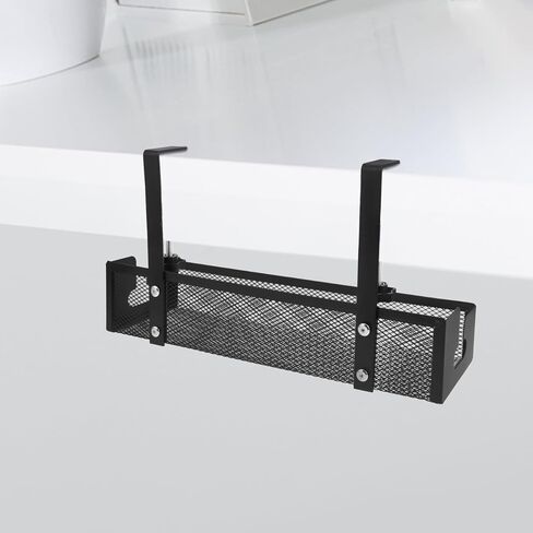 TEHAUX Desk Cable Organizer Tray Metal Mesh Cord Management Rack Large 40cm Desk Wire Organizer for Home Office Cable Storage in Saudi Arabia