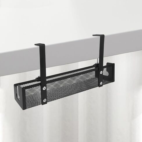 TEHAUX Desk Cable Organizer Tray Metal Mesh Cord Management Rack Large 40cm Desk Wire Organizer for Home Office Cable Storage in Saudi Arabia