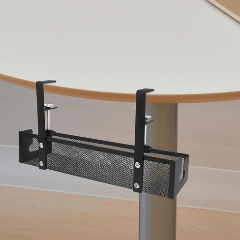 TEHAUX Desk Cable Organizer Tray Metal Mesh Cord Management Rack Large 40cm Desk Wire Organizer for Home Office Cable Storage in Saudi Arabia