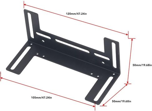 Computer Fan Stand Bracket, Thickened Steel, Sturdy, Rust Prevention, Multiple Screw Holes, Easy Installation, 8cm 9cm 12cm Fans Support, Cooling PC Case, Low Noise (Black) in Saudi Arabia