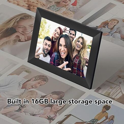 10 inch Digital Picture Frame, 1+16GB Digital Photo Frame, Wall Mountable, Auto Rotate, 1280x800 Screen, Share Photos Videos via App (US Plug) in Saudi Arabia