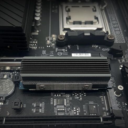 بالوعة حرارة القرص الصلب 2280 هادئة لأجهزة الكمبيوتر الشخصية NVME Drive أنظمة تبريد الألومنيوم مع 2 برغي حراري وسادة سيليكون موصلة من الألومنيوم مبردات القرص الصلب وسادة حرارية in Kuwait