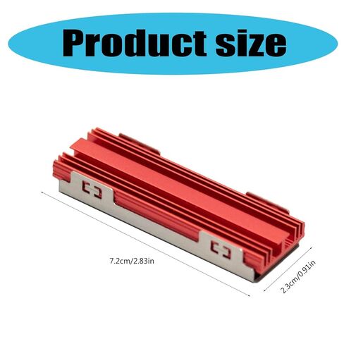 States Disk Coolers NVME Heatsink 2280 States Hard Aluminum Heat Sink with Thermal Silicone Pad for NVME 2280 States Disk Thermal Management in Saudi Arabia