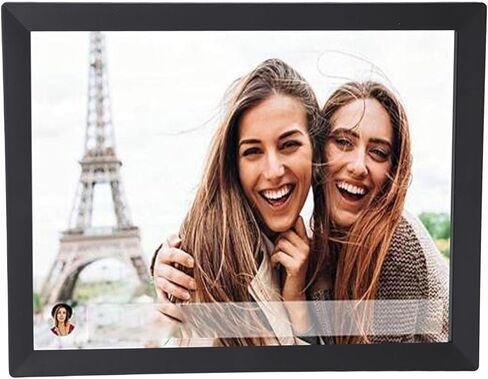 15 Inch Digital Picture Frame, 80000 Photos Storage HD Auto Rotate Smart Electronic Photo Frame for APP, Clear Colors (US Plug) in Saudi Arabia