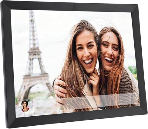 15 Inch Digital Picture Frame, 80000 Photos Storage HD Auto Rotate Smart Electronic Photo Frame for APP, Clear Colors (US Plug) in Saudi Arabia
