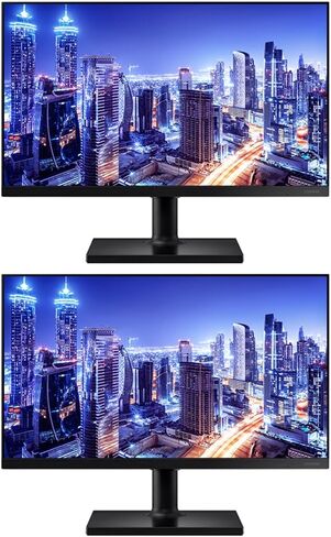 SAMSUNG T45F 27-inch 1080P FHD Borderless IPS LCD Professional Monitor, 2-Pack Bundle with FreeSync, DisplayPort, HDMI, USB Hub (F27T450FQN) in Saudi Arabia