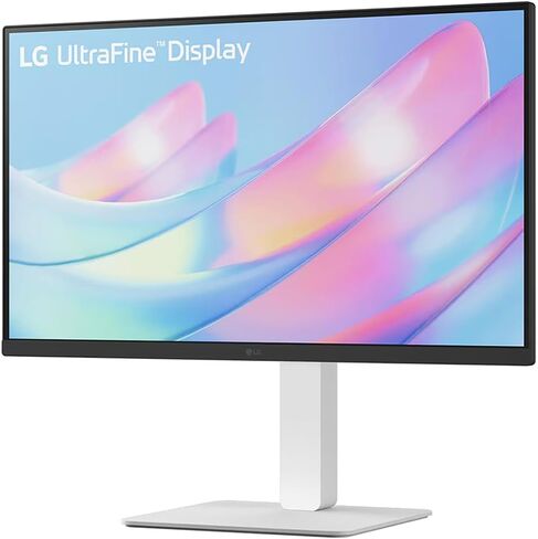 LG 27US550-W 27 بوصة 4K 3840x2160 UHD Ultrafine HDR10، IPS، تصميم بلا حدود، حزمة شاشة كمبيوتر مع Elite Suite 18، كابل HDMI 2X وحزمة حماية حصرية لمدة 26 شهرًا من Deco Gear CPS (BEACH-CPS-26M500) in Kuwait
