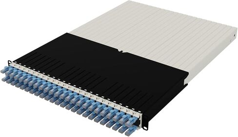 Patchbox ONE 30 RU Cat.6a - لوحة توصيل ذات 24 منفذًا مع نظام إدارة الكابلات القابل للسحب لرفوف مقاس 19 بوصة، تتضمن كابلات وأشرطة مسطحة 10 جيجابايت، وإعدادات سهلة للشبكة والخادم (UTP، أزرق، 1.8 م / 30RU) in Kuwait