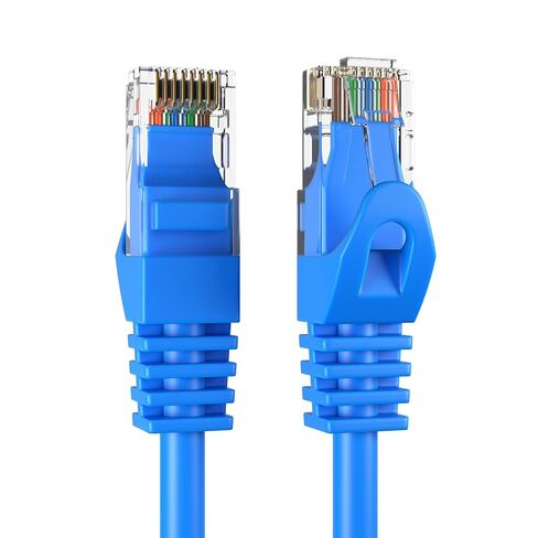 Cat6 Ethernet Patch Cable – RJ45 LAN Network Cord, Gigabit Speed, Snagless, 550MHz UTP Wire - Internet, Router, Modem, PC, Switch, Gaming Consoles for Home or Office (200ft) in Kuwait