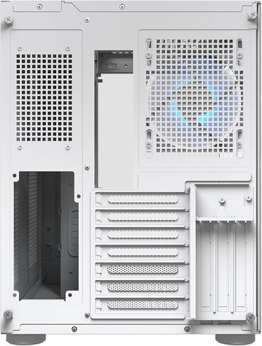 حقيبة ألعاب Cougar FV150 RGB متوسطة الحجم، تدعم وحدة معالجة الرسومات حتى 400 مم، مراوح مثبتة مسبقًا 3 × 120 مم ARGB M/B جانبية و1 × 120 مم ARGB خلفي، أبيض in Saudi Arabia