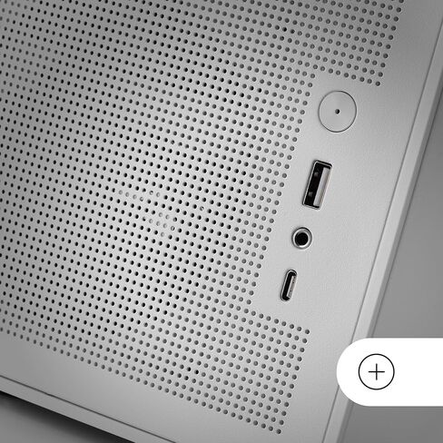 MARS GAMING MC-XPRO، حافظة MicroATX فائقة الصغر، تصميم لوحة شبكية، مروحة خلفية 120 مم، تقنية تبريد شبكية 360 درجة، توافق مزدوج مع PSU ATX وSFX، برج صغير USB-C، أبيض in Kuwait