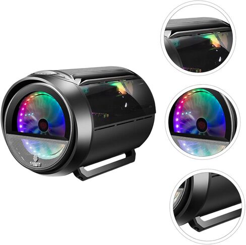 حقيبة كمبيوتر للألعاب مزودة بإضاءة RGB، حاوية مضيفة كمبيوتر مستديرة من الزجاج المقوى للوحة الأم Matx، هيكل سطح مكتب أسود مبرد بالماء مناسب للمنزل والمكتب in Saudi Arabia