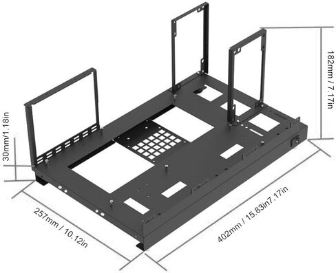 Sorandy Open Frame Computer Case, Powerful Cooling Steel Plate Computer Motherboard Case Rack with Handle, PC Open Frame for Various ATX M ATX ITX in Kuwait