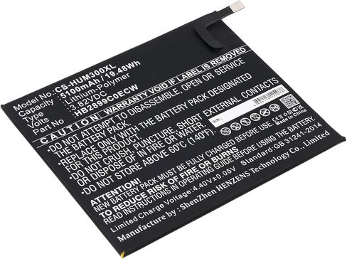 ALLC Replacement Battery for Huawei BTV-DL09/BTV-W09/Mediapad M3 TD-LTE,PN:HB2899C0ECW,5100mAh in Saudi Arabia