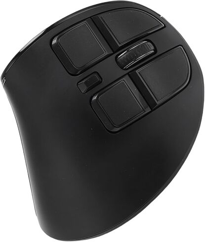GOWENIC Vertical Ergonomic Optical Mouse, DPI 1000 1600 2400 BT / 2.4G Ergonomic Vertical Mouse Rechargeable Response Double Mode Multi Device Compatibility for Laptop Desktop Tablet in Kuwait