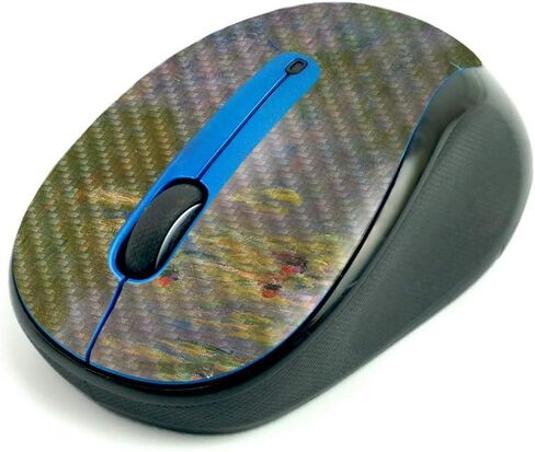 غلاف من ألياف الكربون MightySkins للفأرة اللاسلكية Logitech M325 - تصميم زهور، حماية، لمسة نهائية متينة من ألياف الكربون، سهلة الاستخدام | صنع في الولايات المتحدة الأمريكية in Kuwait