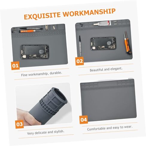 Static Mat for Laptop Computer Resistant Soldering Pad Soft Silicone Material Organized Work Mat in Saudi Arabia
