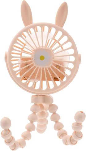 Octopus USB Fan Mini Creative Portable Small Desk Fan with USB Charging, Quiet Operation for Home Office, Yellow round Design Suitable for Travel and School in Saudi Arabia